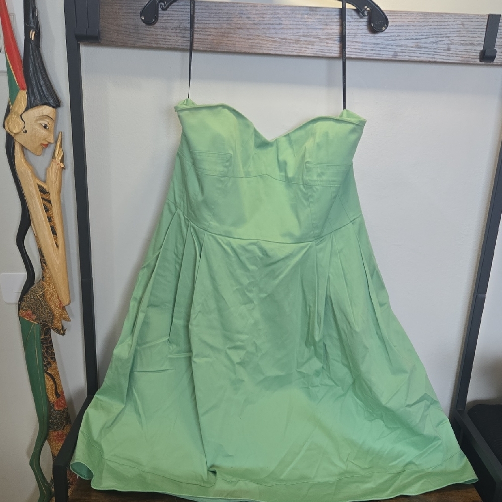 Calvin Klein Strapless Light Mint Green Dress Easter Shower